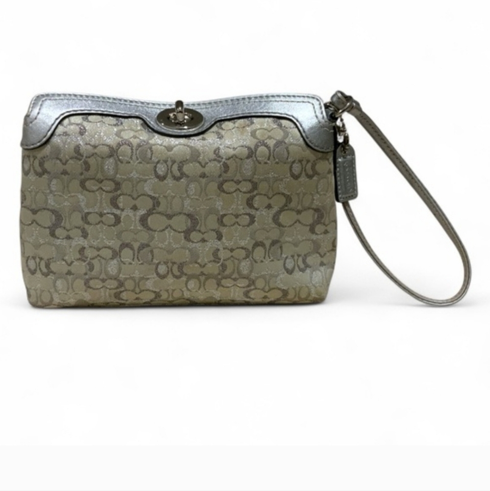Vintage Y2k Turn Lock Mini Purse Silver - Picture 2 of 7